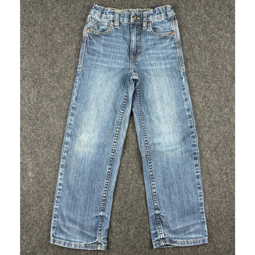 Cody James Boys Straight Leg Jeans Medium Wash Adjustable Waist Size 7 Regular